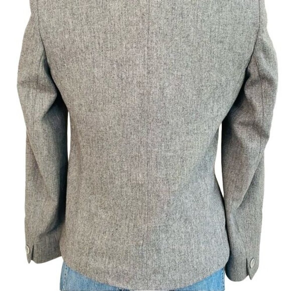 Vintage JH Collectibles Grey Blazer Single Button Gray Business Coat Size S - Picture 12 of 12